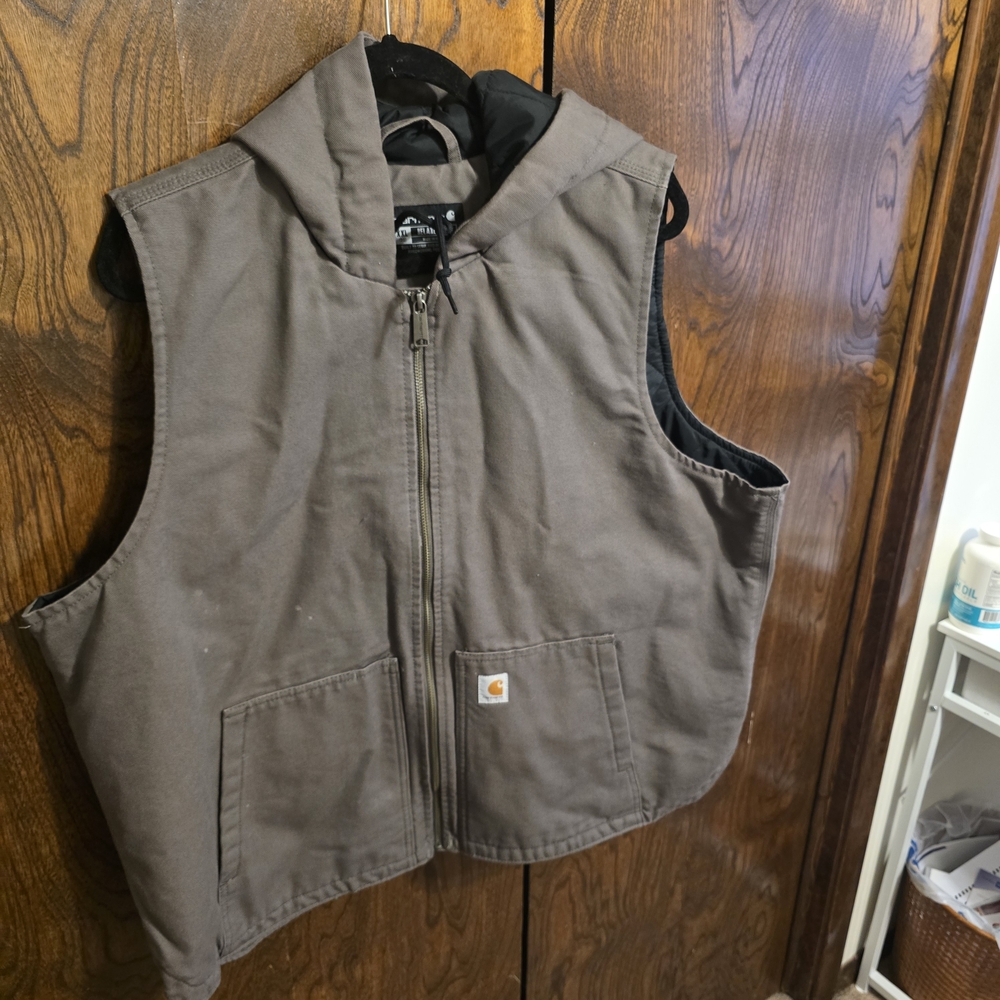 Carhartt Women Brown Hooded Vest